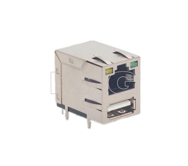 RJ45-8205 full package with light single layer USB2.0 one-piece