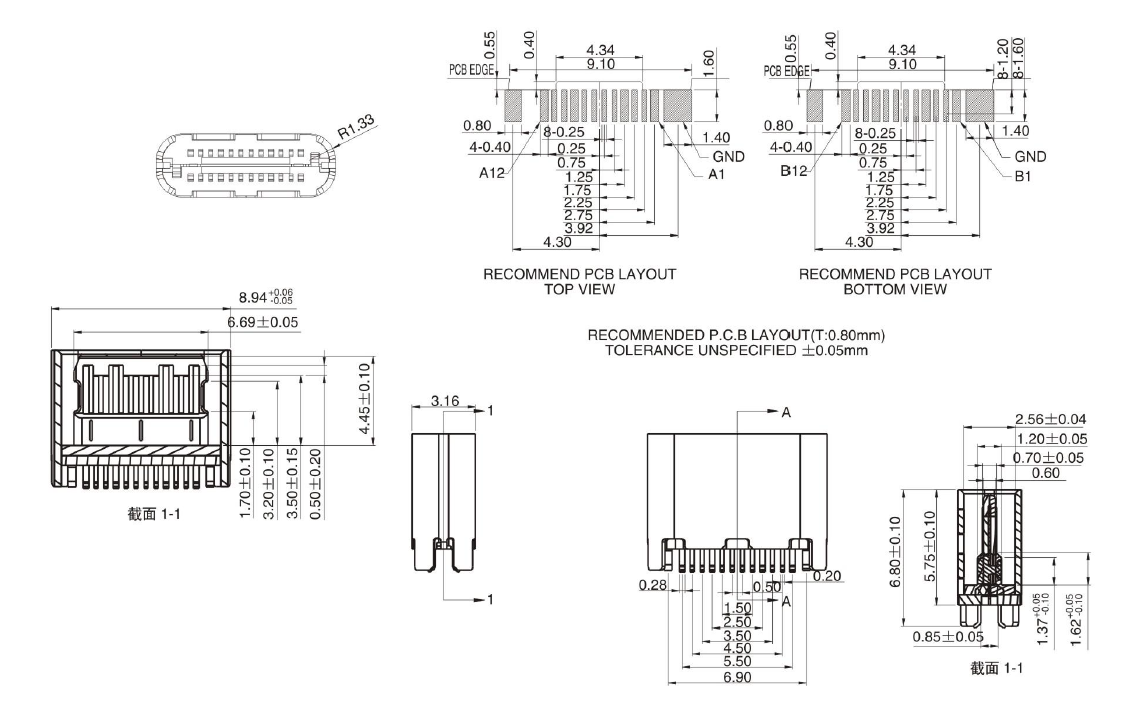 TYPE-CF-24P-PT0.8-S1-L5.7