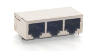 RJ45-9903 1X3 全包 圓針