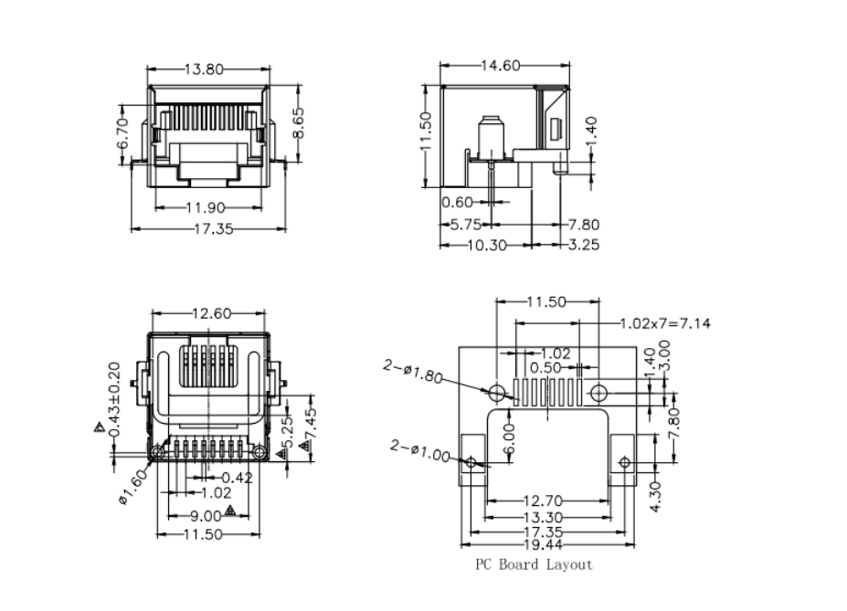 RJ45-8406 1X1 全包