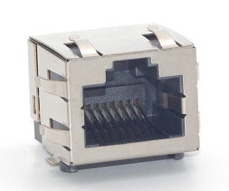 RJ45-9805 1X1 全包 無燈 扁針SMT