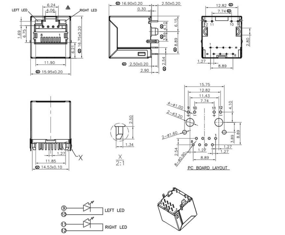 RJ45-524T 1X1