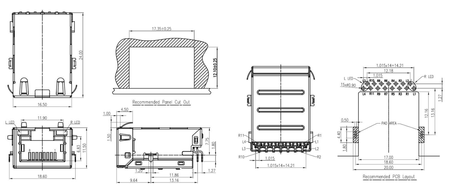 RJ45- 99TR 1X1