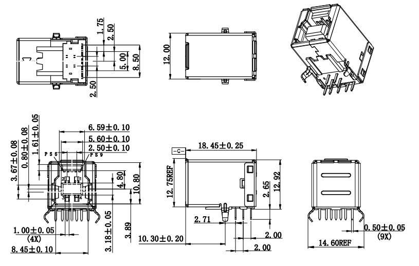USB 3.0-0225-B USB 3.0-0225-B