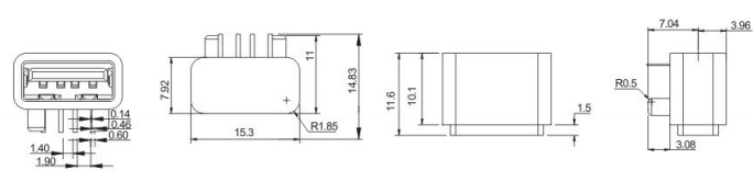 USB-AF2.0-04-018